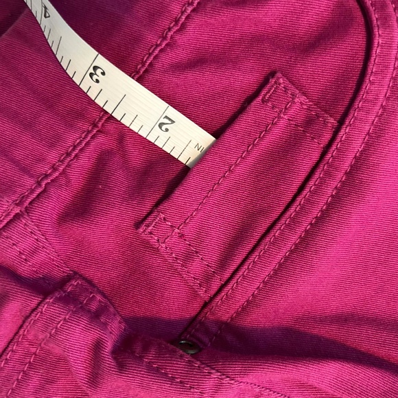 CAPRI JEGGINGS, VIVID FUSCHIA, SIZE 5X, PULL ON, 3 POCKETS, COTTON/SPANDEX, HEM - Picture 14 of 16